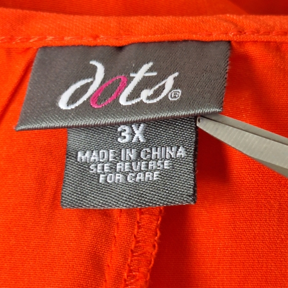 Dots Red Romantic Coquette Kimono Sleeve Cold Shoulder Pullover Blouse Size 3X - Picture 9 of 12